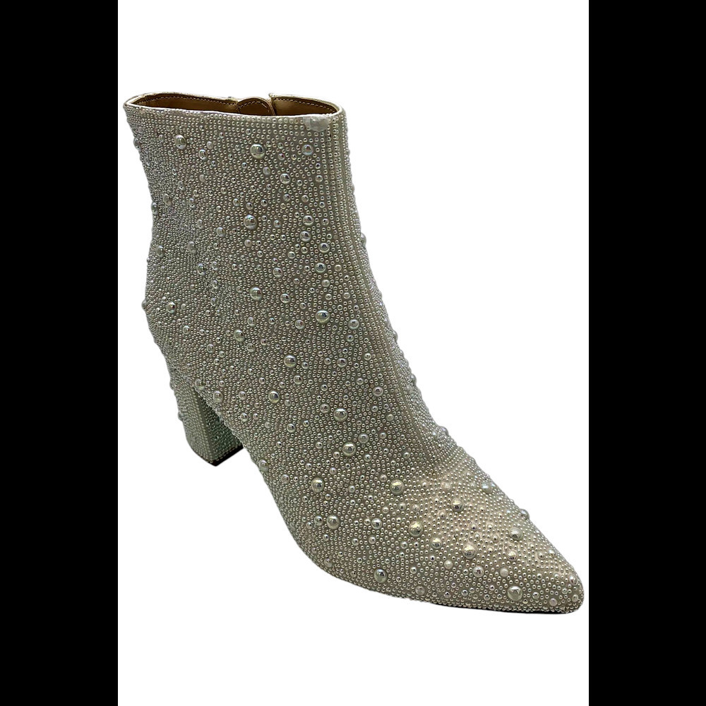 Betsey Johnson Women's Cady Evening Booties Pearl - Medium